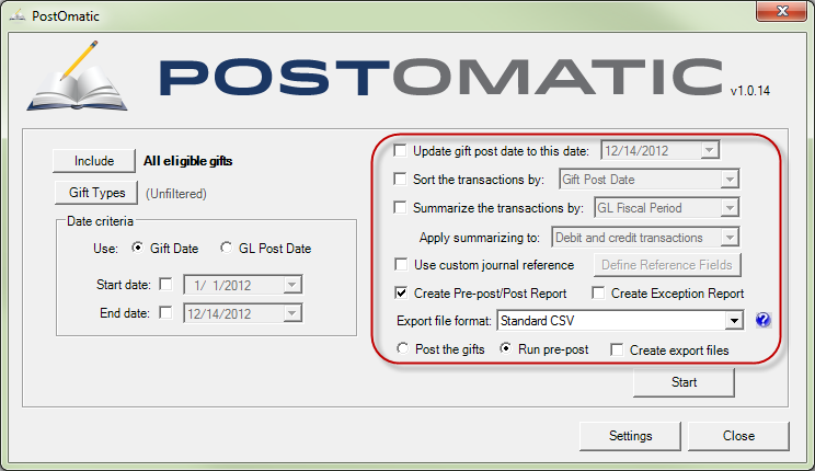 Sort and Summary Option Differences in Omatic Cloud Post to GL vs ...