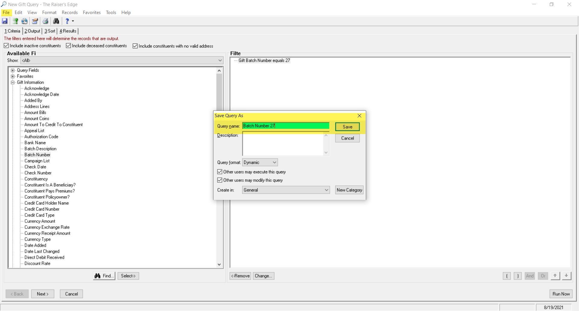 How to Select a Single Batch for Posting