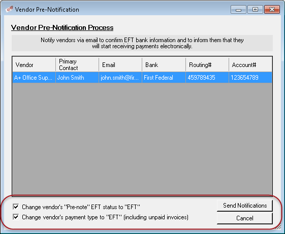 How to Send Vendor Pre-Note Emails