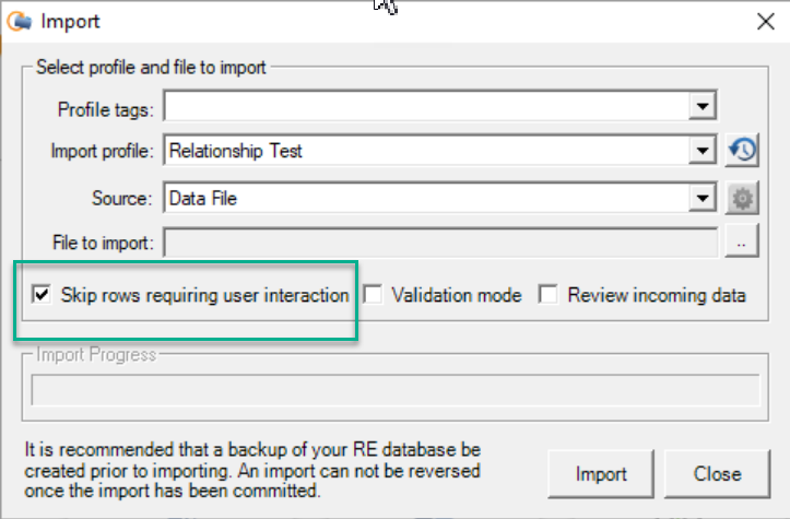How To Skip a Row to the Exception File That Would Require Any 