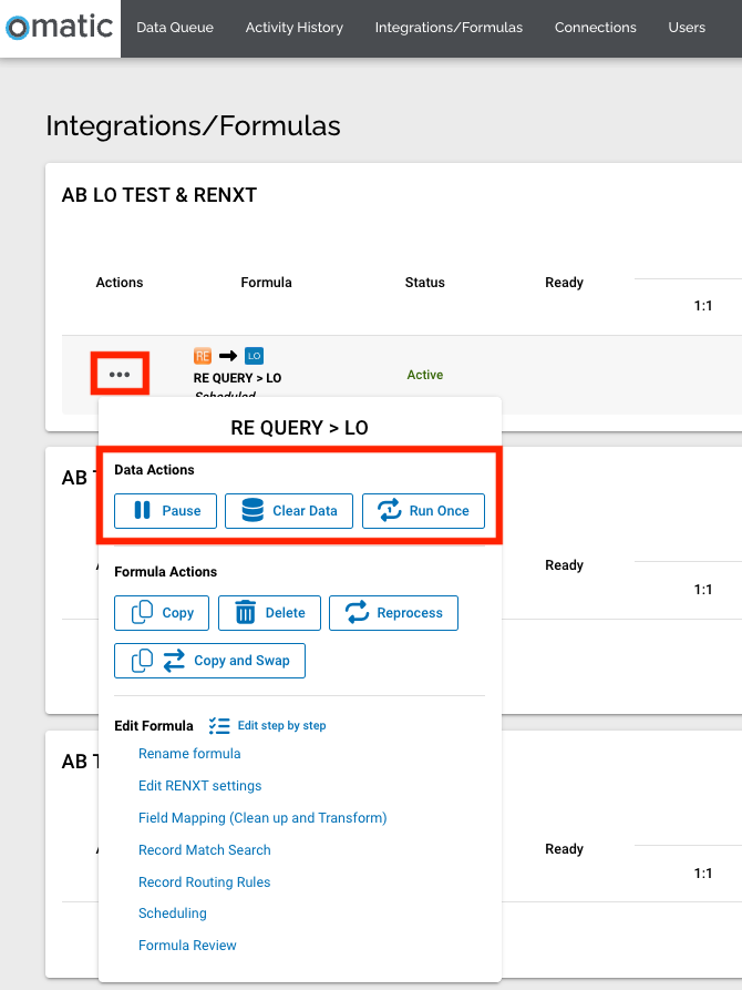 How to Perform Data Actions