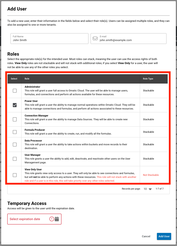 How to Add a New Temporary User