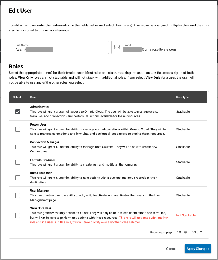 How to Edit a User's Role(s) and Information