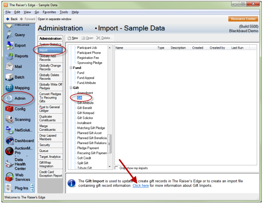 ImportOmatic - Appendix - Raiser's Edge Fields List
