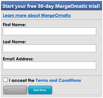 How to Launch MergeOmatic
