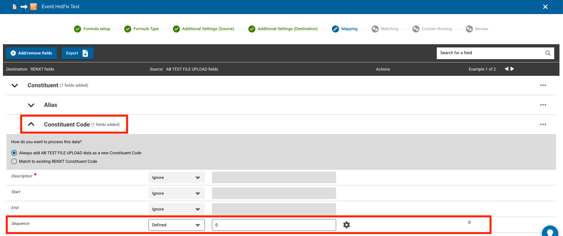 How to Mark a Constituent Code as Primary Using Omatic Cloud