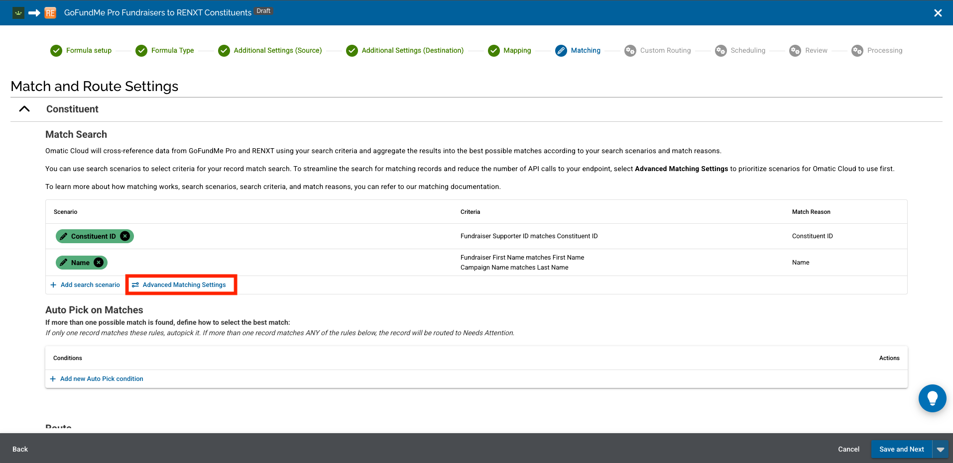 Record Match Search - Overview