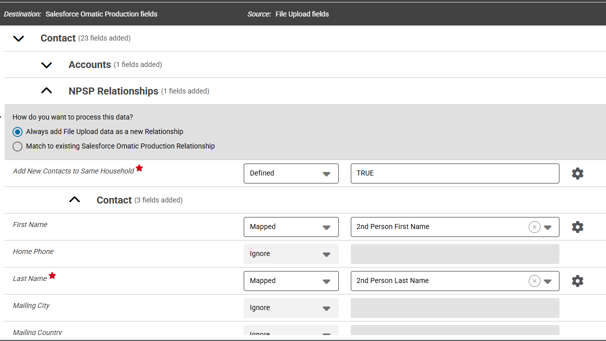 How to Map and Match Two Contacts to the Same Household/Account, Using ...