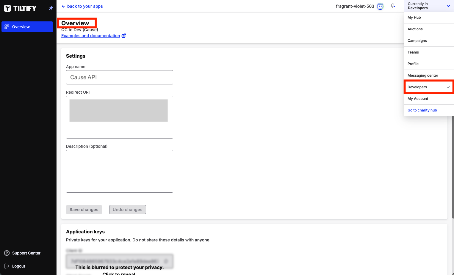 How to Obtain API Credentials for Tiltify